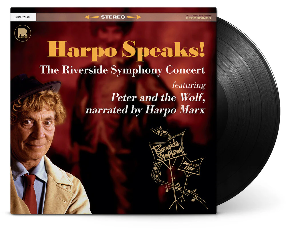 Harpo Marx - Harpo Speaks! - The Riverside Symphony Concert featuring Peter and the Wolf (LP)