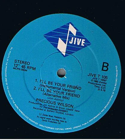 Precious Wilson - I'll Be Your Friend (12") (Very Good Plus (VG+)) - Image 4