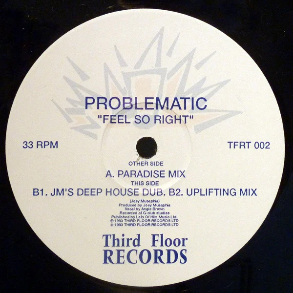 Problematic  - Feel So Right (12") (Very Good Plus (VG+))