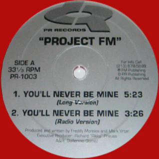 Project FM* - You'll Never Be Mine (12", Tra) (Near Mint (NM or M-)) (Generic)