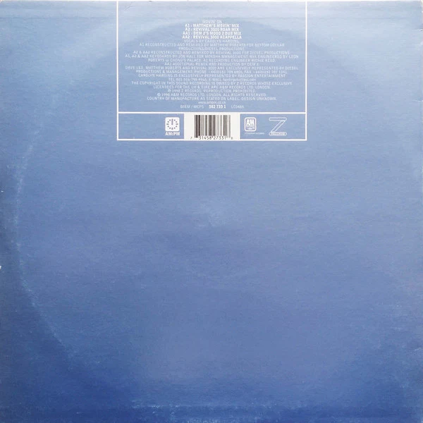 Prospect Park Featuring Carolyn Harding - Movin' On (Matthew Roberts / Revival 3000 / Dem 2 Mixes) (12", Par) (Very Good (VG)) - Image 2