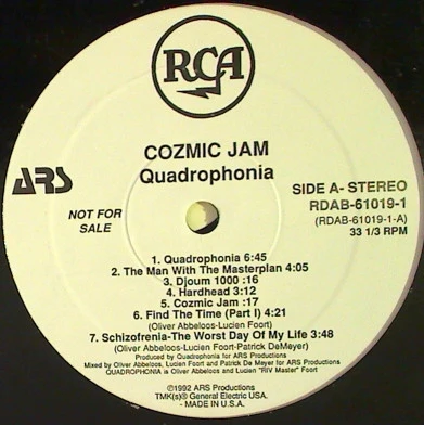 Quadrophonia - Cozmic Jam (LP, Album, Promo) (Very Good Plus (VG+))