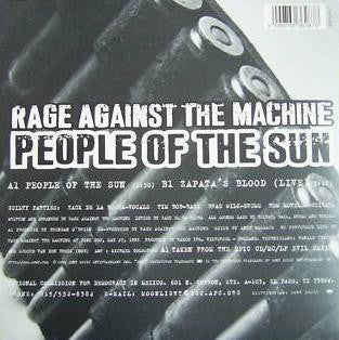 Rage Against The Machine - People Of The Sun (7", Single, Ltd, Ora) (Very Good Plus (VG+)) - Image 3