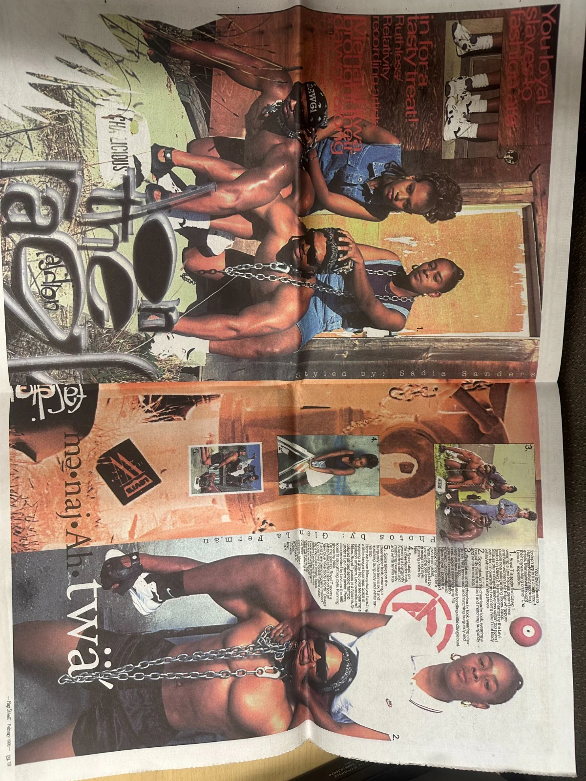 Rap Sheet Magazine (February 1995) Naughty By Nature/Mad Lion/Don Jaguar/P-Diddy - Image 5