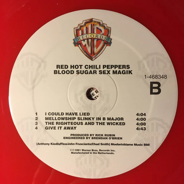 Red Hot Chili Peppers - Blood Sugar Sex Magik (2xLP, Album, RSD, Ltd, Num, RE, RM, Red) (Very Good Plus (VG+)) (Very Good Plus (VG+)) - Image 4