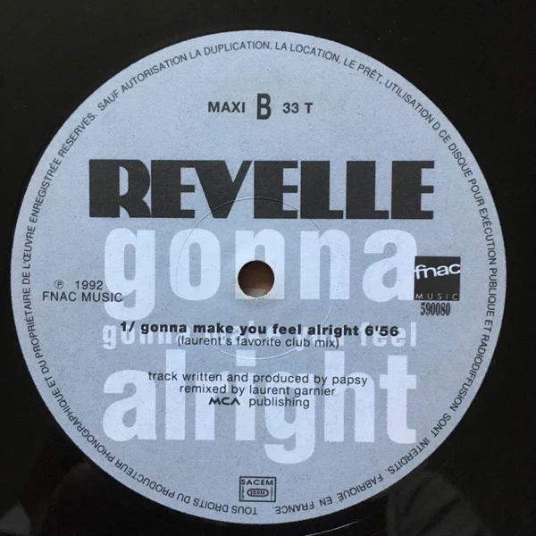 Revelle - Gonna Make You Feel Alright (Remix) (12") (Very Good Plus (VG+)) - Image 3