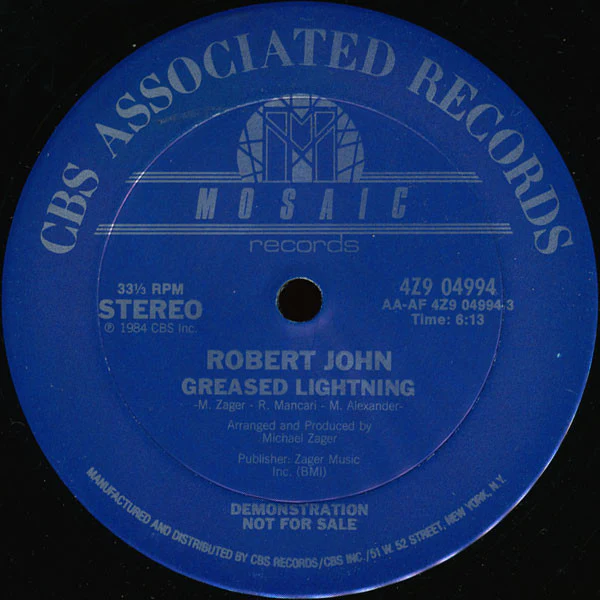 Robert John - Greased Lightning (12", Promo) (Very Good Plus (VG+))
