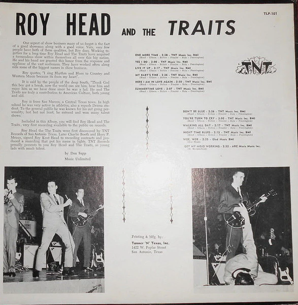 Roy Head And The Traits - Roy Head And The Traits (LP, Album) (Very Good (VG)) (Very Good (VG)) - Image 4