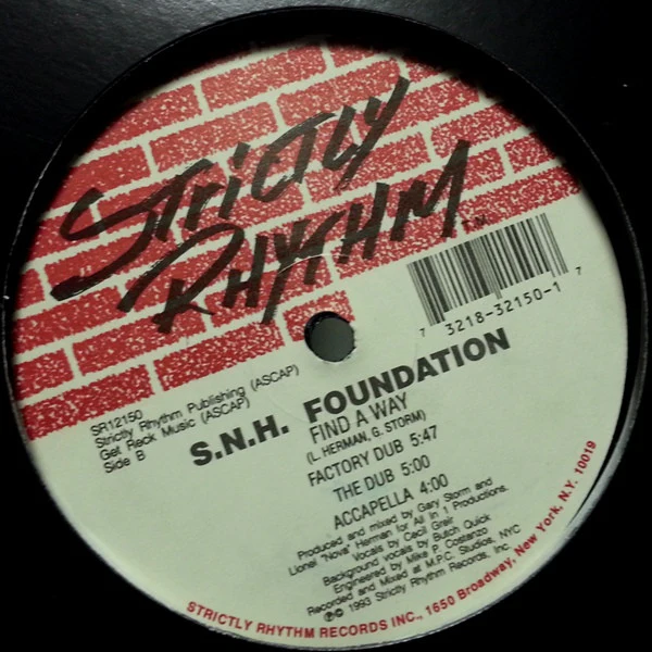 S.N.H. Foundation - Find A Way (12") (Very Good Plus (VG+)) - Image 2