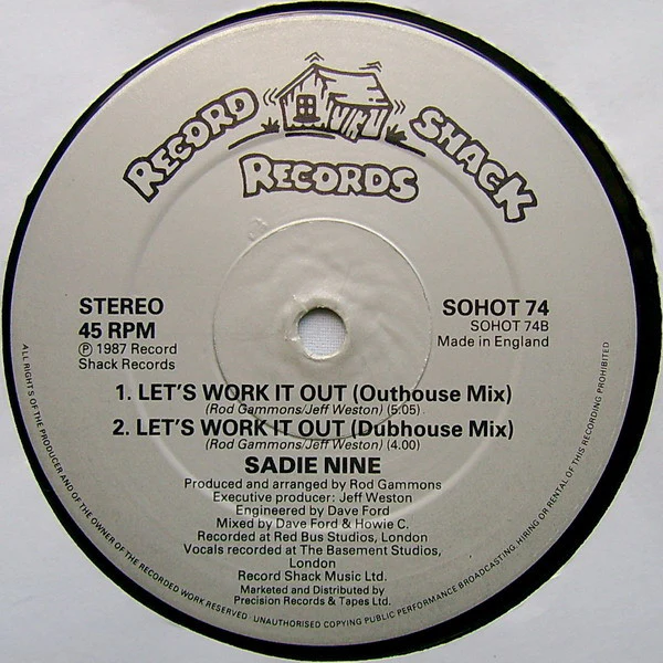 Sadie Nine - Let's Work It Out (12") (Very Good Plus (VG+)) - Image 4