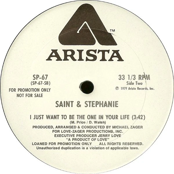 Saint* & Stephanie* - I Hear A Symphony (12", Promo) (Very Good Plus (VG+)) - Image 2