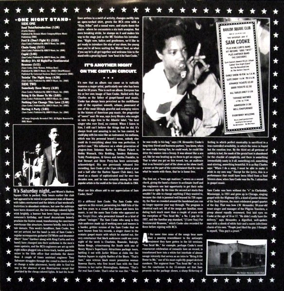 Sam Cooke - One Night Stand! At The Harlem Square Club (LP, RE, RM) (Very Good Plus (VG+)) (Very Good Plus (VG+)) - Image 5