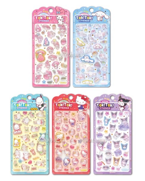 Sanrio Characters Tok! Tok! 3D Water Candy BonBon Stickers - Image 6