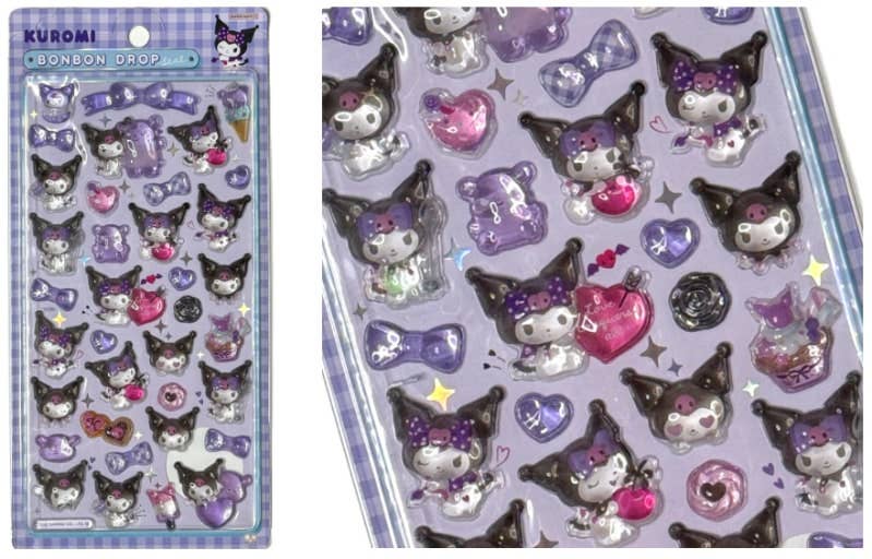 Sanrio Characters Tok! Tok! 3D Water Candy BonBon Stickers - Image 9