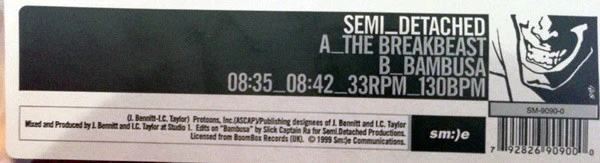 Semi_Detached* - The Breakbeast / Bambusa (10") (Very Good Plus (VG+)) - Image 2