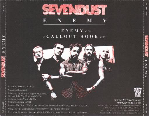 Sevendust - Enemy (CDr, Single, Promo) (Very Good Plus (VG+))