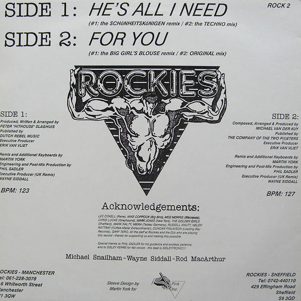 Sisley Ferré - He's All I Need and For You (12", Cle) (Very Good Plus (VG+)) (Very Good Plus (VG+)) - Image 2