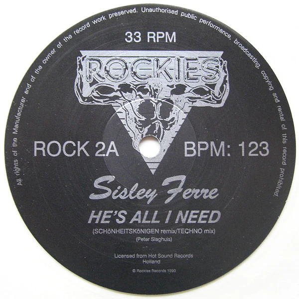 Sisley Ferré - He's All I Need and For You (12", Cle) (Very Good Plus (VG+)) (Very Good Plus (VG+)) - Image 3