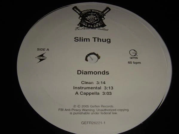 Slim Thug - Diamonds (12") (Very Good Plus (VG+))