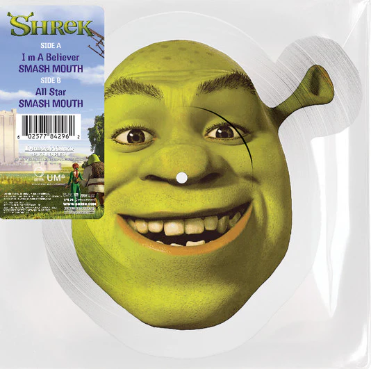 Smash Mouth - Shrek – I’m A Believer / All Star (7", Shape, Single, TP) (Very Good Plus (VG+)) (Very Good Plus (VG+))
