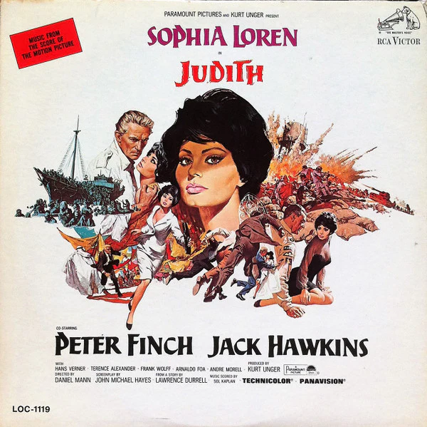 Sol Kaplan - Judith (Music From The Score Of The Motion Picture) (LP, Album, Mono) (Near Mint (NM or M-)) (Very Good Plus (VG+))