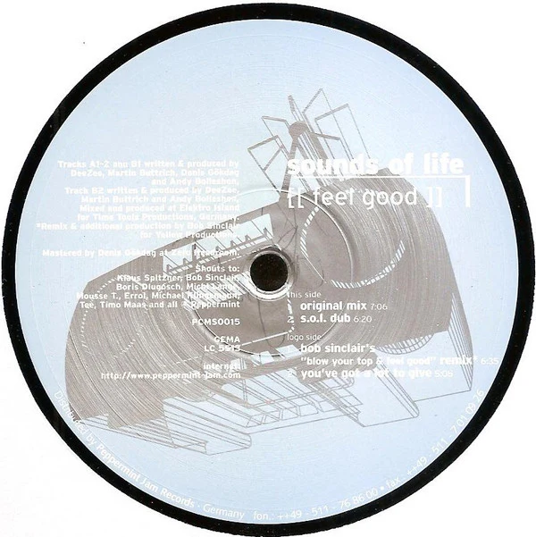 Sounds Of Life - Feel Good (12") (Very Good Plus (VG+)) - Image 3