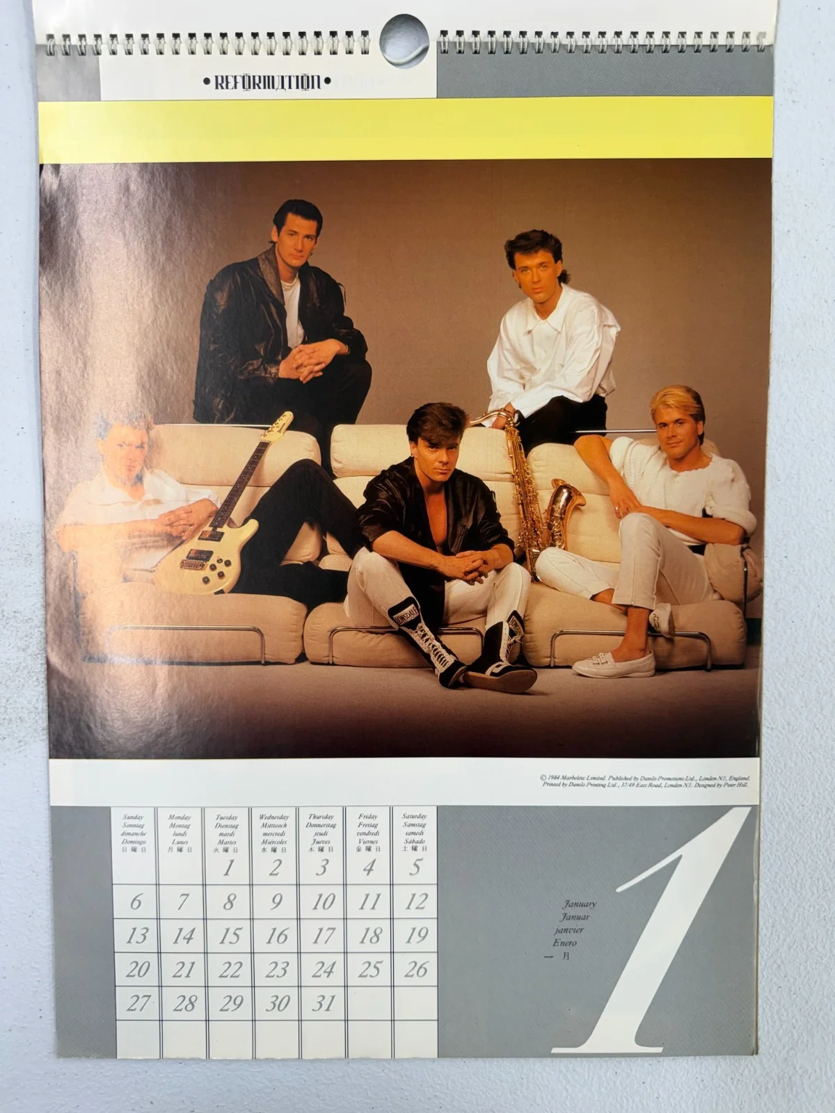 Spandau Ballet Reformation Vintage 1985 Calendar - Image 3