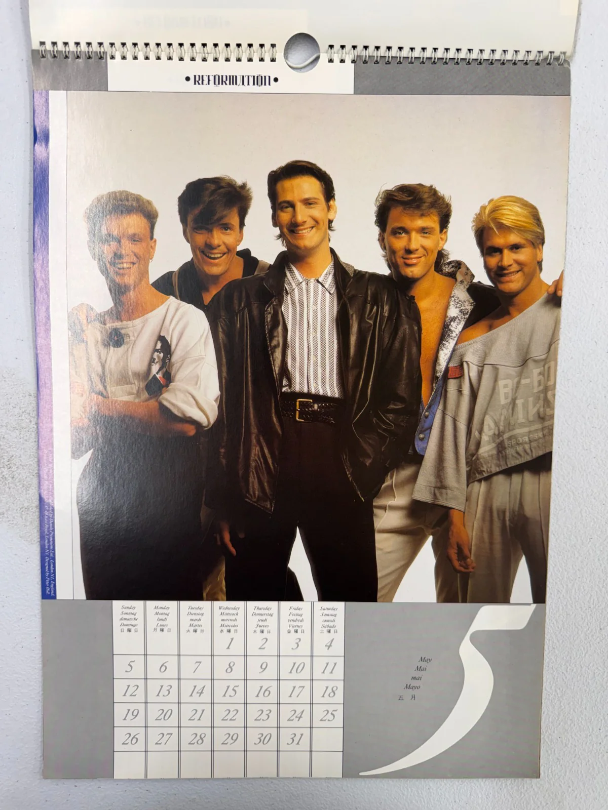 Spandau Ballet Reformation Vintage 1985 Calendar - Image 5