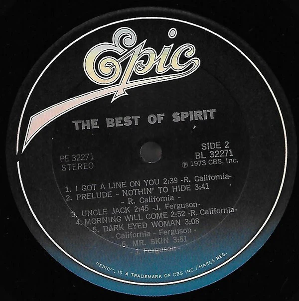 Spirit - The Best Of Spirit (LP, Comp, RE) (Very Good Plus (VG+)) - Image 4