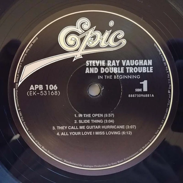 Stevie Ray Vaughan And Double Trouble* - In The Beginning (LP, Album, Ltd, RE, RM, Gat) (Very Good Plus (VG+)) (Very Good Plus (VG+)) - Image 5