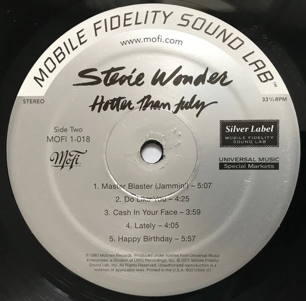 Stevie Wonder - Hotter Than July (LP, Album, Ltd, Num, RE, RM, S/Edition) (Very Good Plus (VG+)) (Very Good Plus (VG+)) - Image 5