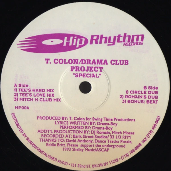 T. Colon* / Drama Club Project - Special (12") (Very Good Plus (VG+))