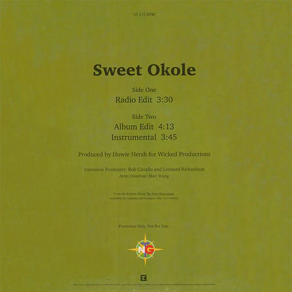 T.N.G.  - Sweet Okole (12", Promo) (Very Good Plus (VG+)) (Very Good Plus (VG+)) - Image 4