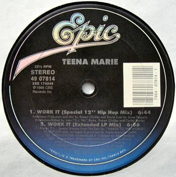 Teena Marie - Work It (12") (Very Good Plus (VG+)) - Image 3