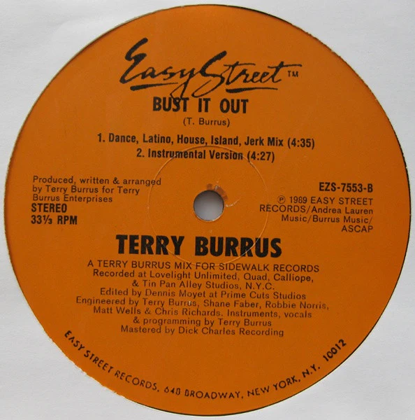 Terry Burrus - Bust It Out (12") (Very Good Plus (VG+)) - Image 2