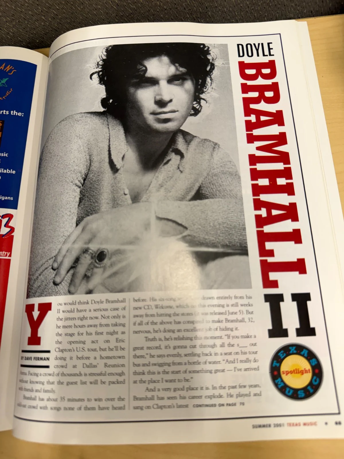 Texas Music Magazine (Summer 2001 Issue 7) Bob Schneider cvr Doyle Bramhall II - Image 8