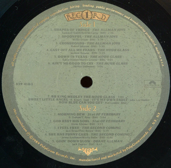 The Allman Brothers Band - Dreams (6xLP + Box, Comp) (Very Good (VG)) - Image 4