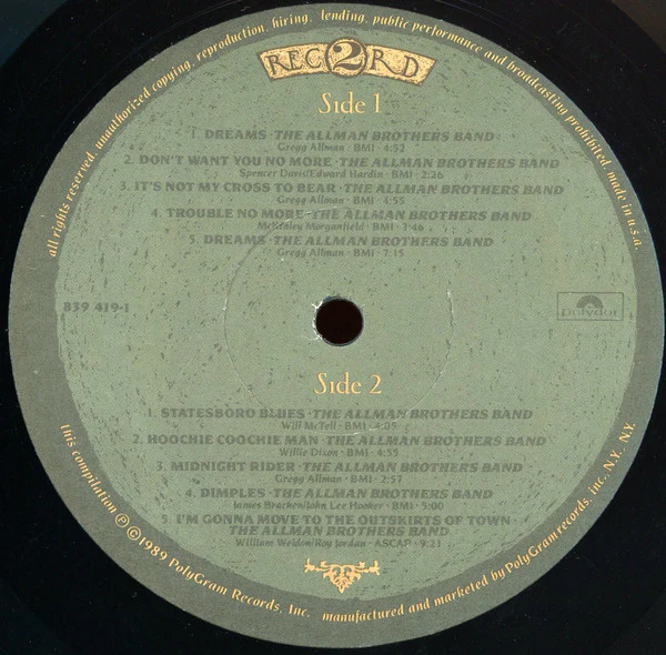The Allman Brothers Band - Dreams (6xLP + Box, Comp) (Very Good (VG)) - Image 5