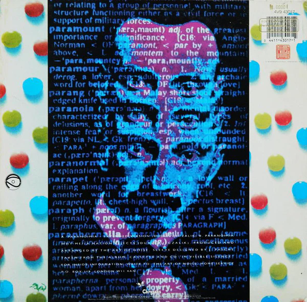 The Art Of Noise With Max Headroom - Paranoimia (Extended Version) (12") (Very Good Plus (VG+)) (Very Good Plus (VG+)) - Image 2