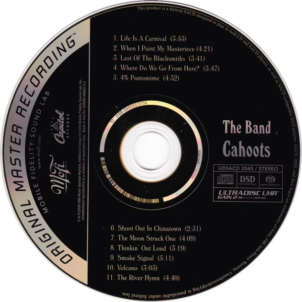 The Band - Cahoots (SACD, Hybrid, Album, Ltd, Num, RE) (Near Mint (NM or M-)) - Image 4