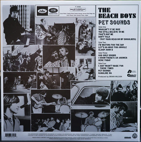 The Beach Boys - Pet Sounds (2x12", Album, Mono, RE, RM, 200) (Very Good Plus (VG+)) (Very Good Plus (VG+)) - Image 2