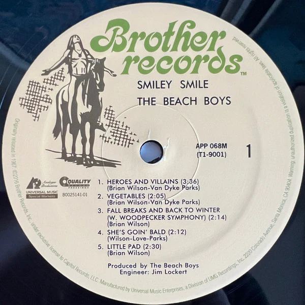 The Beach Boys - Smiley Smile (LP, Album, Mono, RE, RM, 180) (Near Mint (NM or M-)) (Near Mint (NM or M-)) - Image 3