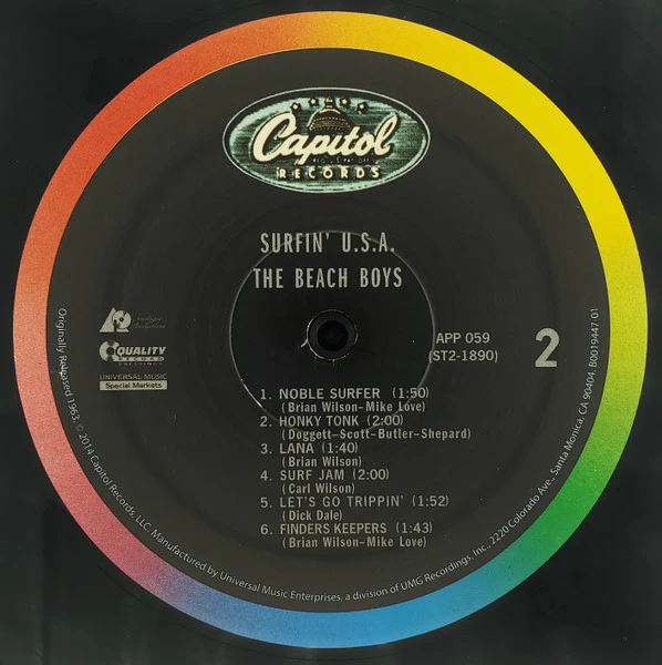 The Beach Boys - Surfin' U.S.A. (LP, Album, RE, RP, 180) (Near Mint (NM or M-)) (Near Mint (NM or M-)) - Image 3