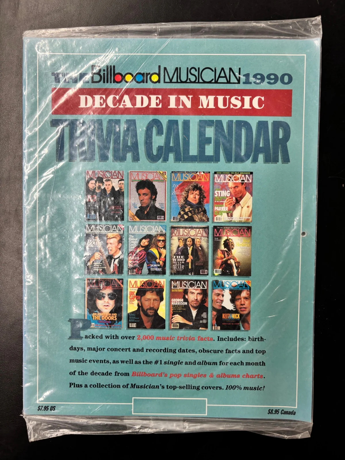 The Billboard Musician 1990 Trivia Calendar: Decade In Music
