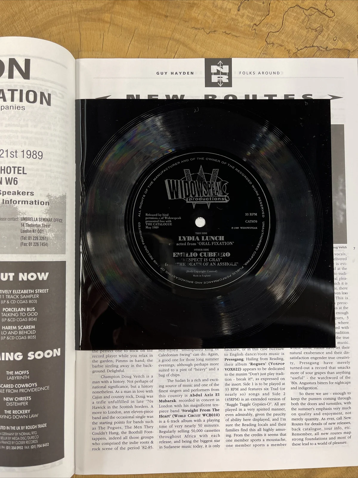 The Catalogue Magazine #70 Lydia Lunch Flexi Inside 1989 Kitchens Of Distinction - Image 3
