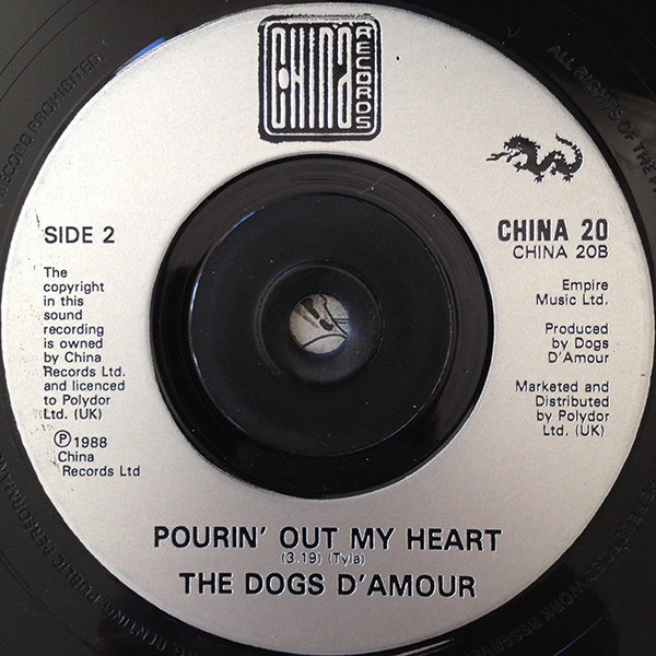 The Dogs D'Amour - Trail Of Tears (7", Single, Ltd) (Near Mint (NM or M-)) - Image 4