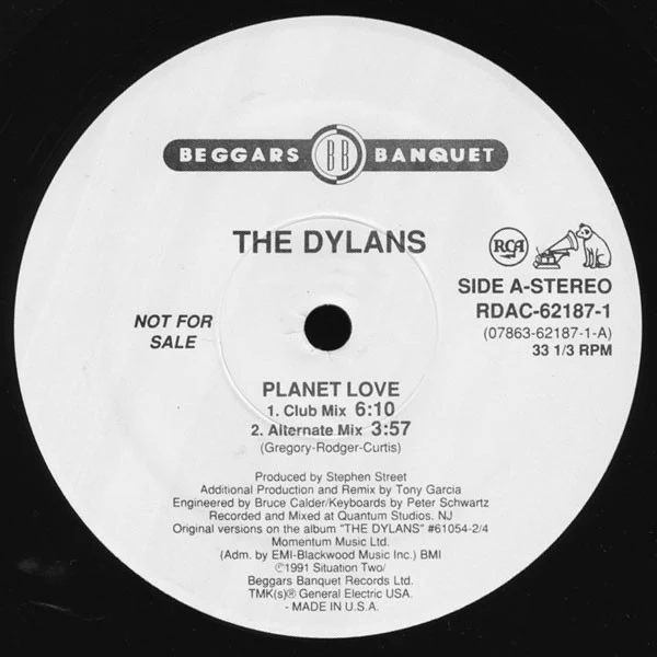The Dylans - Planet Love (12", Single, Promo) (Very Good Plus (VG+)) (Generic)