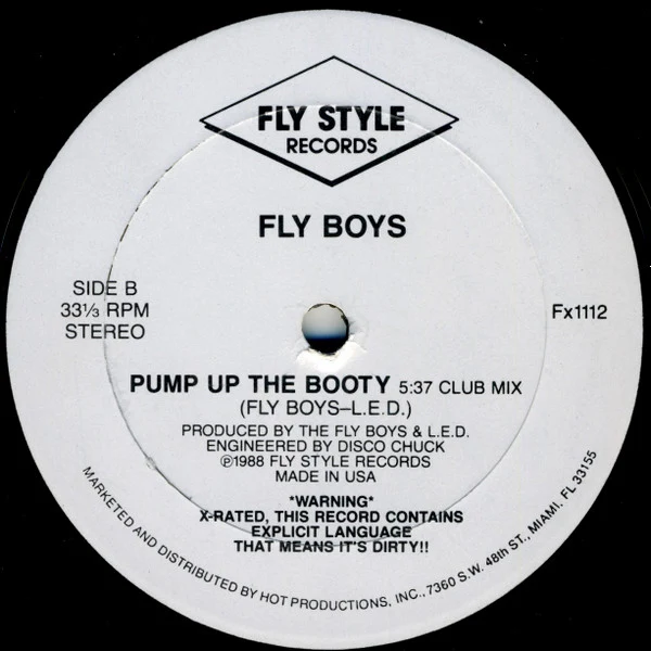 The Fly Boys - Pump Up The Booty (12") (Very Good Plus (VG+)) - Image 2