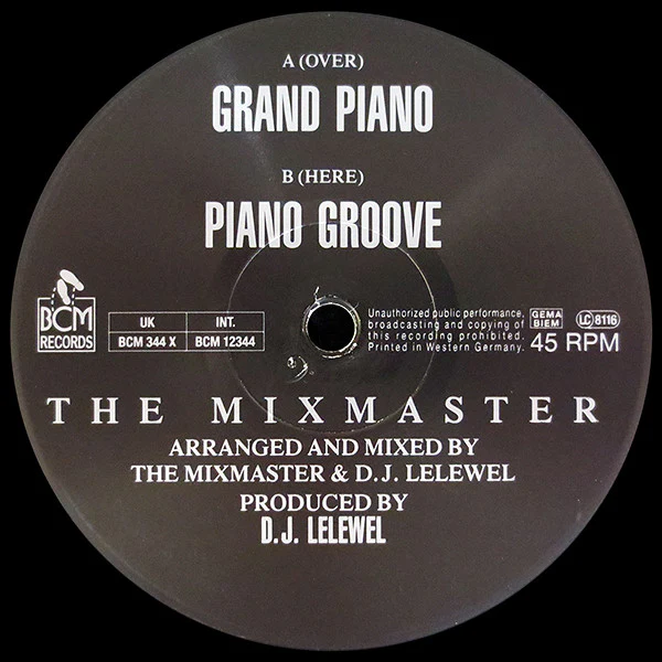 The Mixmaster - Grand Piano (12", Maxi) (Very Good Plus (VG+)) (Very Good Plus (VG+)) - Image 4