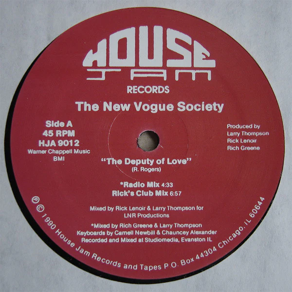 The New Vogue Society - The Deputy Of Love (12") (Very Good Plus (VG+)) (Very Good Plus (VG+))